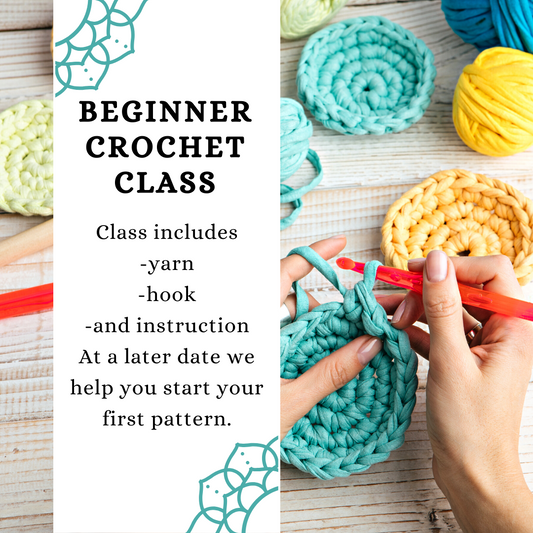 Beginner Crochet Class Select Times